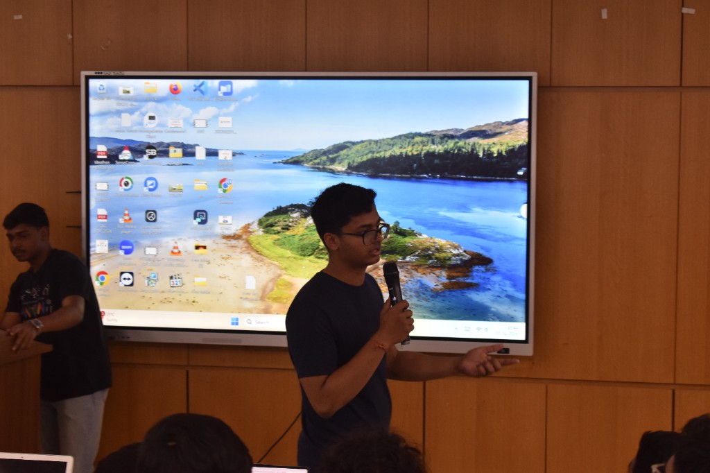 Presentation with screen